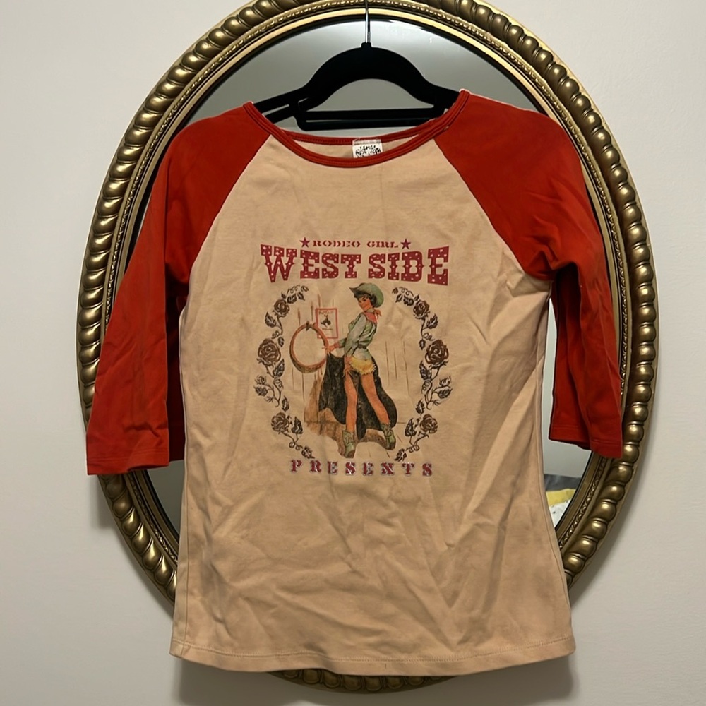 Big Bang Retro Cowgirl Baseball Tee